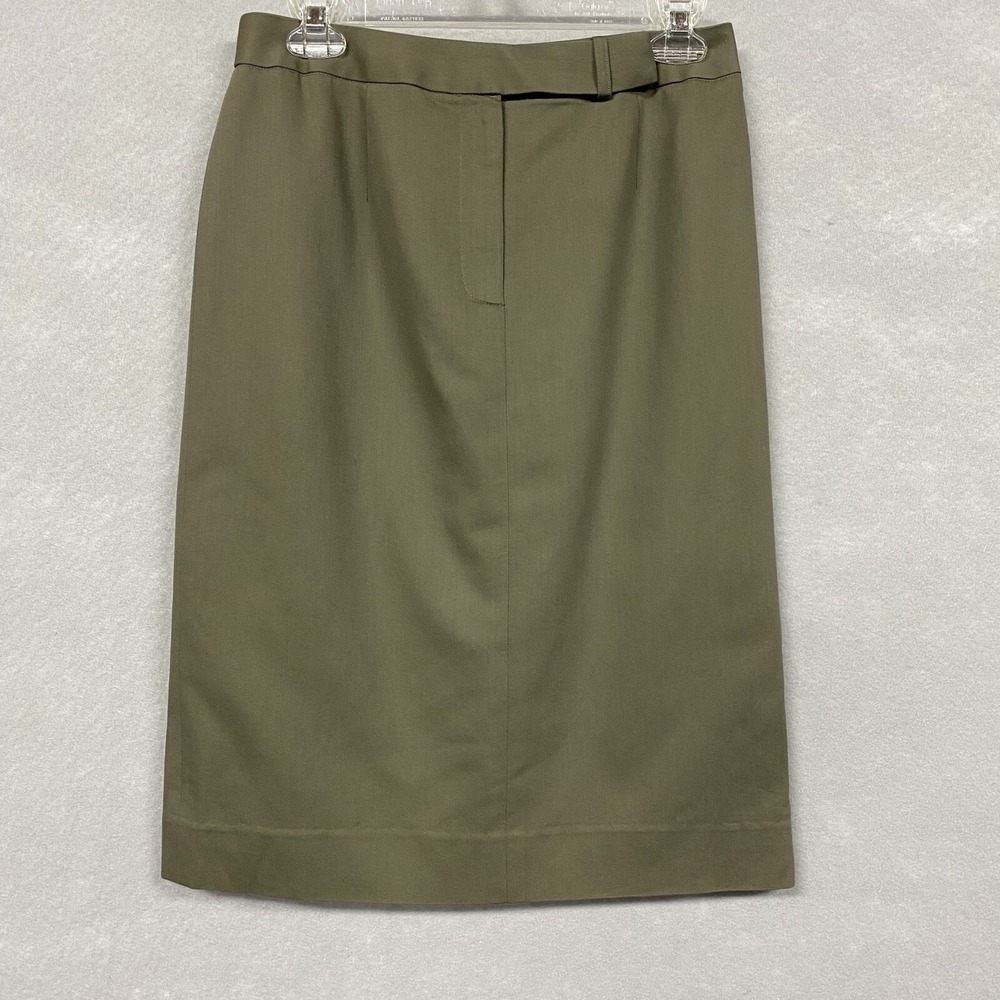 Vintage Talbots Women’s Pencil Skirt 6 Straight Army Green Italian Fabric Classy